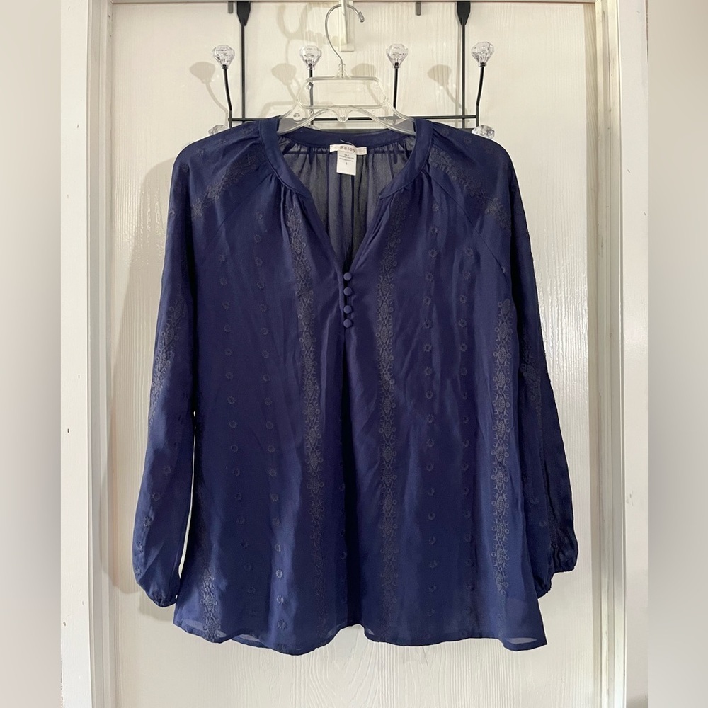 Esley Deep Blue Blouse